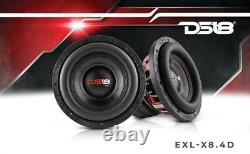 DS18 EXL-8.4D 8 Subwoofer Audio de Voiture Double 2-Ohms 1600W Max, 600W RMS 1 Haut-parleur.