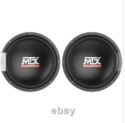 Deux Mtx Audio Tn12-02 200w Rms 12 Single 2ohm Voiture Audio Subwoofers Bass Speaker