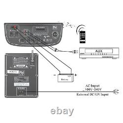 Double 10 Haut-parleur Bluetooth Pa Bluetooth Subwoofer Système De Son Avec 4 Haut-parleurs