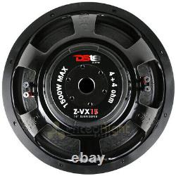 Ds18 15 Subwoofer Dual 4 Ohm 1500 Watts Max Basse Sub Speaker Car Audio Z-vx15