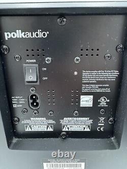 En français, le titre se traduit par: 'Polk Audio Surroundbar 6000 Subwoofer et Soundbar Testés Fonctionnent Bien'