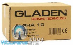 Gladen Alpha 10 Sub 10 Woofer 150w Rms 4-ohm Subwoofer Basse Haut-parleur De Voiture Nouveau