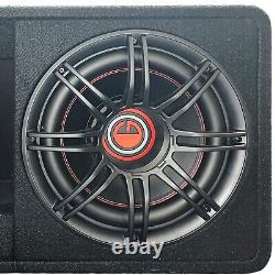 Gravité G12BD2 Double 12 1600W Enceinte de subwoofer actif alimentée pour voiture avec évent de bass-reflex