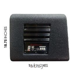 Gravité G12BD2 Double 12 1600W Enceinte de subwoofer actif alimentée pour voiture avec évent de bass-reflex