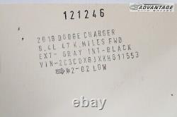 Haut-parleur audio de caisson de basse arrière Dodge Charger 2012-2023 68043035ac Oem