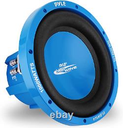 Haut-parleur audio de voiture pour subwoofer, cône moulé par injection bleu de 10 pouces, bleu.