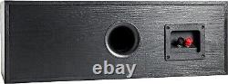 Haut-parleur central pour canal audio de qualité supérieure en haute résolution, avec réponse des basses profondes, unique, noir.