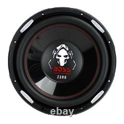 Haut-parleurs de caisson de basse audio pour voiture BOSS Audio P126DVC Phantom 12 pouces 2300W (paquet de 2)