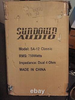 Haut-parleurs de subwoofers Sundown Audio Sa-12 D4 Classic 12 750w à double 4 ohms