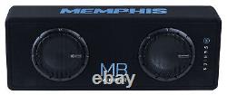 Haut-parleurs de voiture doubles Memphis Audio MBE8D2 700w avec caisson de basse, amplificateur et haut-parleur de fête