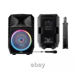 Ion Audio Total Pa Spartan Système Haut-parleur Haute Puissance Avec Bluetooth, Lumières
