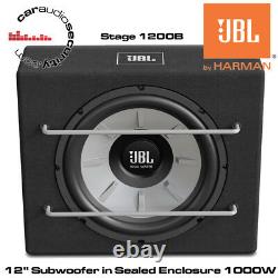 Jbl Stage 1200b 12 Car Audio Subwoofer 1000w Avec Original Jbl Enclosure Box