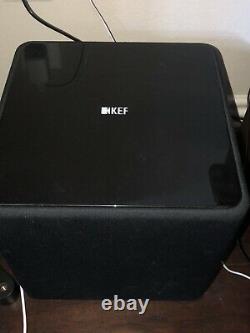 Kef Black Hts5001.2 Surround Sound Speaker Et Kube-1 Subwoofer. Travail Gr8t