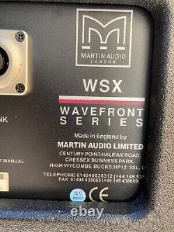 Martin Audio Wxs Hyperbolic Polded Horn 18 Subwoofer 800 Watt Rms 8ohm (1 Paire)
