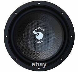 Masse Critique Ul-sl12 Audio Subwoofer Speaker Sub Best Carbon Fiber Flat Shallow