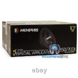Memphis Csa10s4 10 350w Rms Single 4-ohm Shallow Car Subwoofer Bass Speaker Nouveau