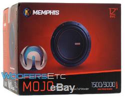 Memphis Mojo 612d4 12 Sub Double 4 Ohms Voiture Audio Subwoofer Parleurs Bass Nouveau