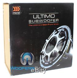 Morel Ultimo Ti12 12 1000w Rms Car Audio 4 Ohm Subwoofer Nouveau Enceinte Clean Bass