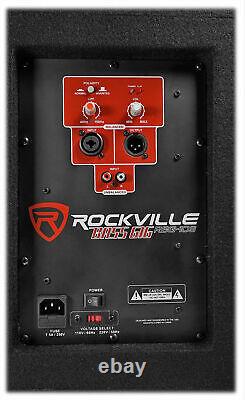 Nouveau Rockville RBG10S Bass Gig 10 Subwoofer actif alimenté 1200 watts PA DJ/Pro