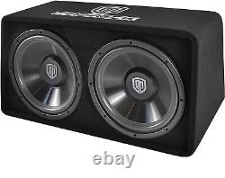 PRORECK PR-122M 1500W Double 12 Boîte de subwoofer pour voiture/camion avec kit audio Sub+Amp