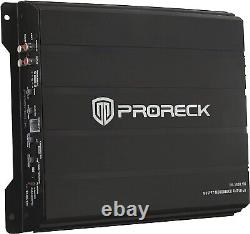 PRORECK PR-122M 1500W Double 12 Boîte de subwoofer pour voiture/camion avec kit audio Sub+Amp