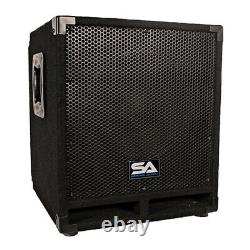 Paire D'armoires Pro Audio 12 Powered Pa / Band / Dj / Kj Subs