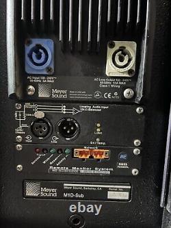 Paire de caissons de basses actifs / amplifiés Meyer Sound M1D Sub Dual 10