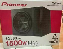 Pioneer Ts-a300b 12 1500w Subwoofer Bass Speaker Ported Enclosure Boom Box Nouveau