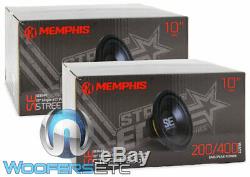 Pkg 2 Memphis Se1040 10 Subwoofers + Precision De Puissance Trax1.1200d Bass Amplifier