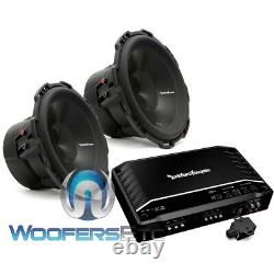 Pkg 2 Rockford Fosgate P3d4-12 Subwoofers Bass Speakers+ R2-1200x1 Amplificateur Nouveau