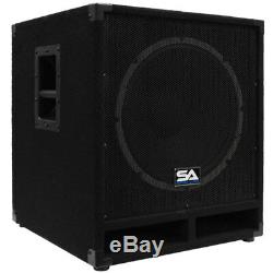Powered Audio Sismique 15 Caisson De Grave Cabinet Pa Dj Pro Band Active Speaker Sub