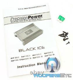 Precision Power Ice1300.1d Monoblock 1300w Subwoofers Haut-parleurs Amplificateur De Basse