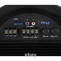 Pyle 12-inch 600w Enfermé Tapis De Voiture Audio Subwoofer Tube Speaker System
