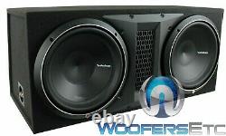 Rockford Fosgate P3-2x12 12 2400w Dual Loaded Subwoofers Bass Speakers Box Nouveau