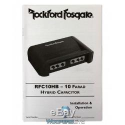 Rockford Fosgate Rfc10hb Cap 10 Pour Farad Condensateur Caisson De Basses Amplifié