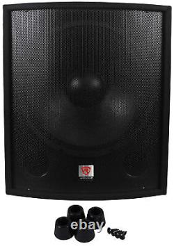 Rockville SBG1188 18 1000 Watt Passive Pro DJ Subwoofer, Boîtier en MDF/Montage sur poteau