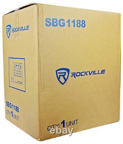 Rockville SBG1188 18 1000 Watt Passive Pro DJ Subwoofer, Boîtier en MDF/Montage sur poteau