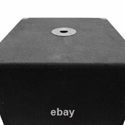 Seismic Audio Pair 15 Pro Audio Sub Cabinet Pa Dj Pro Haut-parleur Audio Sub 300w