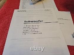 Sony Marine Xs-l100p5m 800w 10 Subwoofer Speaker New

<br/>
<br/>  Traduction en français :   

<br/>	
Sony Marine Xs-l100p5m 800w 10 Haut-parleur Subwoofer Neuf