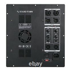 Sound Town Class-ab Plate Amp Pour Pa Subwoofer Withspeaker Outputs Lpf (stpa21-710)