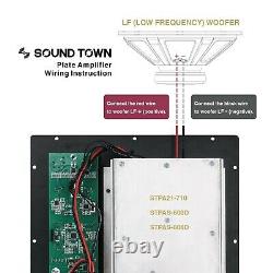 Sound Town Class-d Plate Amp Pour Pa Subwoofer Speaker 350w Rms Withlpf (stpas-600d)