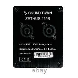 Sound Town Zethus-115sw205w Line Array 15 Passiver Subwoofer, 4xdual 5 Speaker