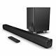 Soundbar Surround Sound System Tv 150w Wireless Subwoofer Bluetooth Auxusb Noir