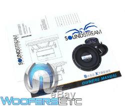 Soundstream Bxw124 12 Sub Double 4 Ohms Caisson De Basses-parleurs Bass Car Audio Nouveau