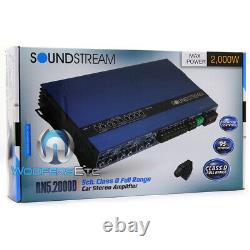 Soundstream Rn5.2000d 5 Canaux Composant Haut-parleurs Tweeters Subwoofer Amplificateur