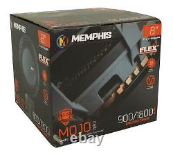 Subwoofer de voiture de compétition Memphis Audio MOJO MJM812 8 1800w avec haut-parleur Bluetooth
