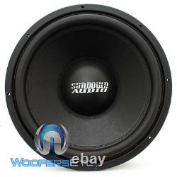 Sundown Audio E-15 V. 4 D2 15 500w Rms Dual 2-ohm Voiture Subwoofer Basse Haut-parleur Nouveau
