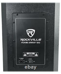 Système de haut-parleurs audio domestiques Rockville HOME ARRAY 100 alimenté par un caisson de basse avec Bluetooth