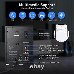 Système de haut-parleurs pour home cinéma 5.1 avec barre de son surround et caisson de basses de 10 pouces pour télévision