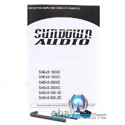 Undown Audio Saev3-2000d Amp 2000w Rms Monoblock Sous-feuillers Bas Amplifier Nouveau